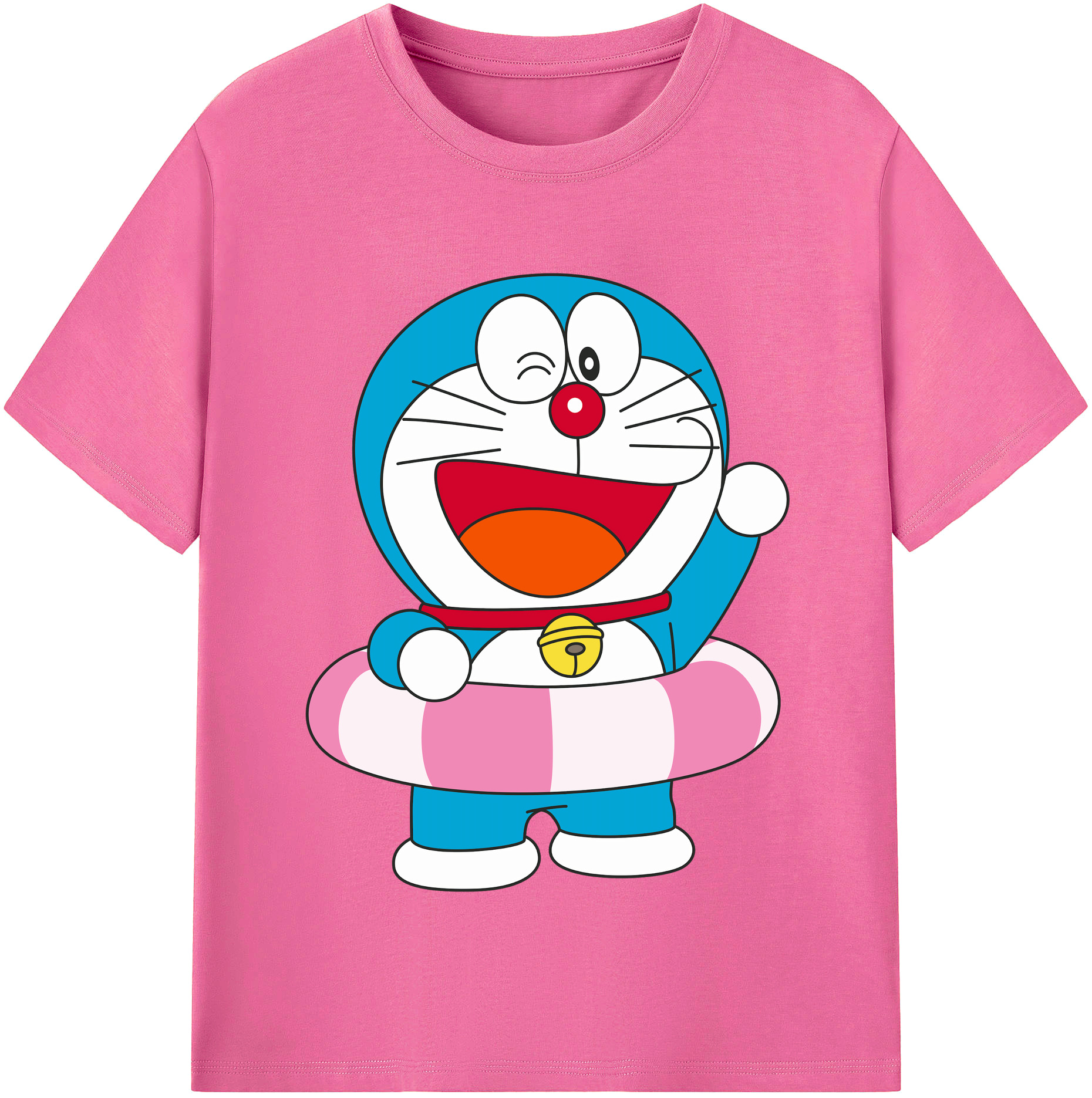 （画像用） ドラえもん Doraemon レディースカジュアルプリントTシャツ（綿100％）